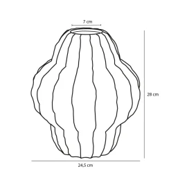 MICA DECORATIONS - Mica decorations - vase en céramique dóre h28