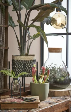 MICA DECORATIONS - Mica decorations - vase en verre recyclé h32