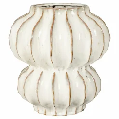 MICA DECORATIONS - Mica decorations - vase en céramique blanc cassé h35