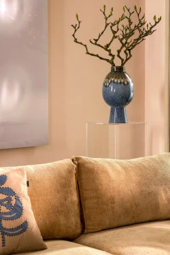 MICA DECORATIONS - Mica decorations - vase en céramique bleu h38