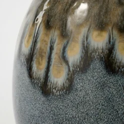 MICA DECORATIONS - Mica decorations - vase en céramique bleu h38