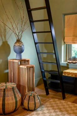 MICA DECORATIONS - Mica decorations - vase en céramique bleu h38