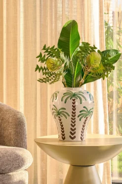 MICA DECORATIONS - Mica decorations - vase en céramique blanc cassé h32