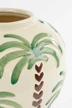 MICA DECORATIONS - Mica decorations - vase en céramique blanc cassé h32