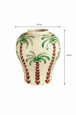 MICA DECORATIONS - Mica decorations - vase en céramique blanc cassé h32