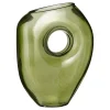 MICA DECORATIONS - Mica decorations - vase en verre vert clair h22,5