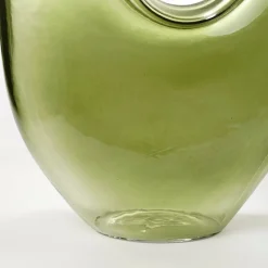 MICA DECORATIONS - Mica decorations - vase en verre vert clair h22,5