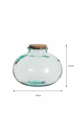 MICA DECORATIONS - Mica decorations - vase en verre recyclé h23