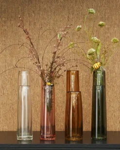 MICA DECORATIONS - Mica decorations - vase a fleur en verre marron h37.5