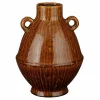 MICA DECORATIONS - Mica decorations - vase en céramique marron h34