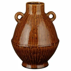 MICA DECORATIONS - Mica decorations - vase en céramique marron h34