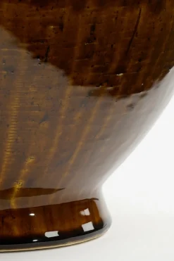 MICA DECORATIONS - Mica decorations - vase en céramique marron h34