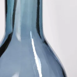 MICA DECORATIONS - Mica decorations - vase bouteille en verre recyclé bleu h100