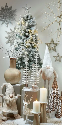 MICA DECORATIONS - Mica decorations - vase en céramique crème h42