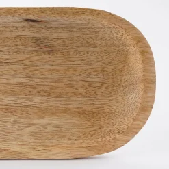 MICA DECORATIONS - Mica decorations - plateau apéritif 3 coupelles en bois de manguier marron clair