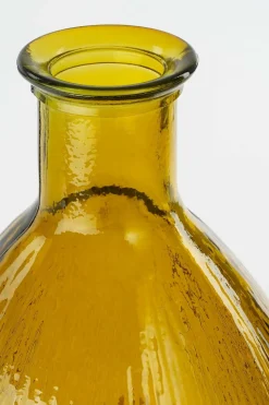 MICA DECORATIONS - Mica decorations - vase bouteille en verre recyclé ocre h59