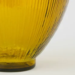 MICA DECORATIONS - Mica decorations - vase bouteille en verre recyclé ocre h59