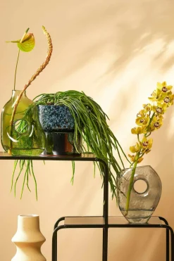 MICA DECORATIONS - Mica decorations - vase en verre gris h22,5