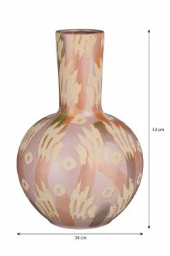 MICA DECORATIONS - Mica decorations - vase en céramique rose et beige h34