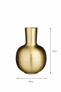 MICA DECORATIONS - Mica decorations - vase en métal doré h42