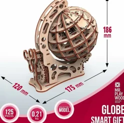 MR PLAYWOOD - Puzzle 3d globe mécanique s