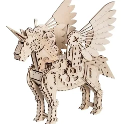 MR PLAYWOOD - Puzzle 3d licorne mécanique