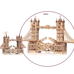 MR PLAYWOOD - Puzzle 3d tower bridge animé