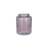 NATURALYS - Vase Erin, en verre fumé - D.14,5xH.18cm
