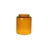 NATURALYS - Vase Erin en verre, coloris ambre - D.14,5xH.18cm