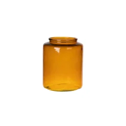 NATURALYS - Vase Erin en verre, coloris ambre - D.14,5xH.18cm