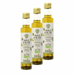 NATURELLEMENT NINON - Huile d'olive extra vierge basilic bio - naturellement ninon