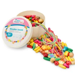 NEW CLASSIC TOYS - Boîte de perles en bois - 100 gr.