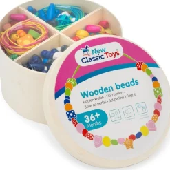 NEW CLASSIC TOYS - Boîte de perles en bois - 260 gr.