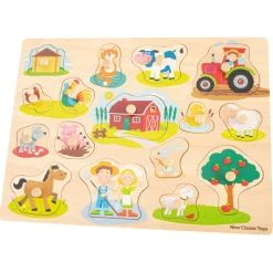 NEW CLASSIC TOYS - Grand puzzle ferme 16 pcs