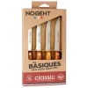 Nogent 3 etoiles coffret de 4 couteaux à steak cerisier des bois - 00097v