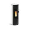 NORDICA EXTRAFLAME - 1283501-poele a granules etanche-8kw-a+-flamme verte 7*-cstb-foyer font nordica extraflame - amikablanc