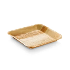 PACOVIS - Assiettes jetables en palmier - lot de 25 - 24 x 24 cm