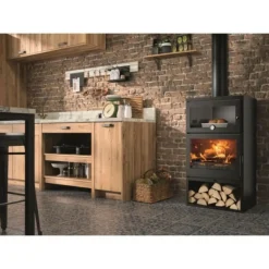 PANADERO - Poele a bois - - faro ecodesign - 6,9 kw - bûches 60 cm