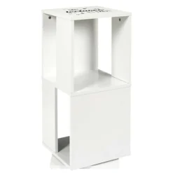 PARIS PRIX - Bibliothèque tournante "enfant" 74cm blanc