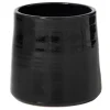 PARIS PRIX - Cache pot en céramique "tolga" 24cm noir