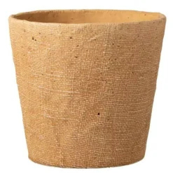 PARIS PRIX - Cache-pot déco en ciment "alguna" 26cm naturel
