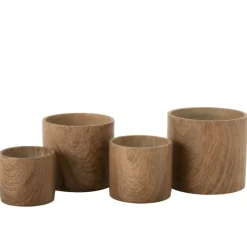 PARIS PRIX - Cache-pot déco en ciment 