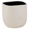 PARIS PRIX - Cache-pot en céramique "audrey" 18cm blanc