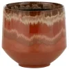 PARIS PRIX - Cache-pot en céramique "aline" 21cm rouge
