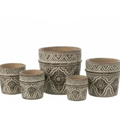 PARIS PRIX - Cache-pot en terre cuite "provina" 23cm naturel