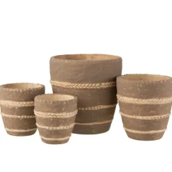 PARIS PRIX - Cache-pot en terre cuite 