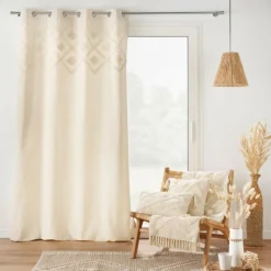 PARIS PRIX - Coussin déco tufté à pompons 