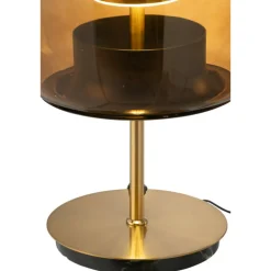 PARIS PRIX - Lampe à poser en verre à led 