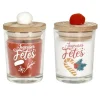 PARIS PRIX - Lot de 2 bougies parfumées "joyeuses fêtes" 45g sapin
