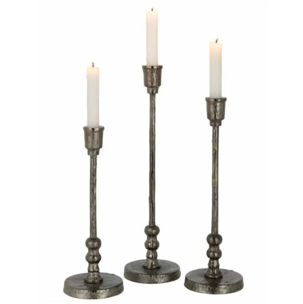 PARIS PRIX - Lot de 3 chandeliers design "becca" 40cm noir